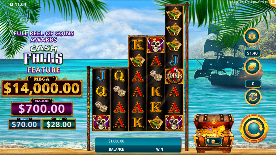 Cash Falls Pirate’s Trove online slot - ontario casinos